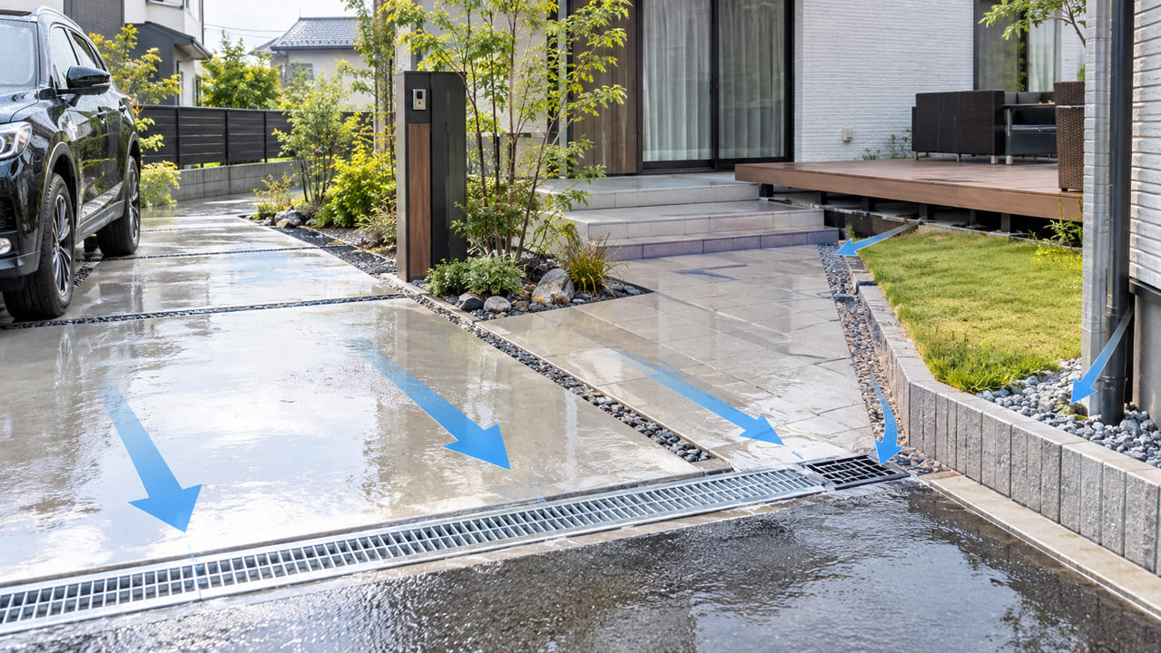 重い車にも耐える「路盤（ろばん）」の徹底した転圧