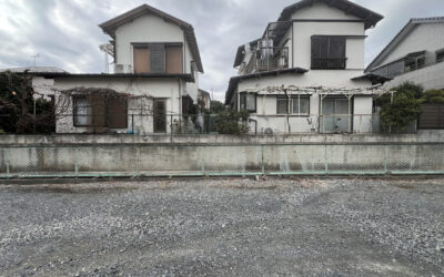 埼玉県越谷市 庭木伐採 狭小地での柿の木伐採